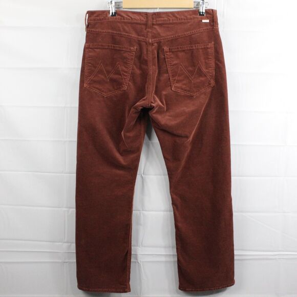 Mother Jeans Womens 33 The Mid Rise Rider Ankle Corduroy Hopscotch Brown Pockets - Picture 5 of 15